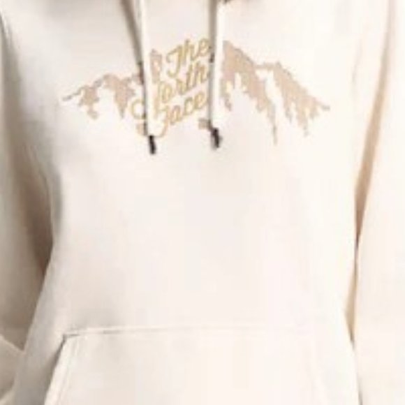 Nwt The North Face Ivory & Gold Pullover Hoodie Small MSRP: $118 - Picture 3 of 5